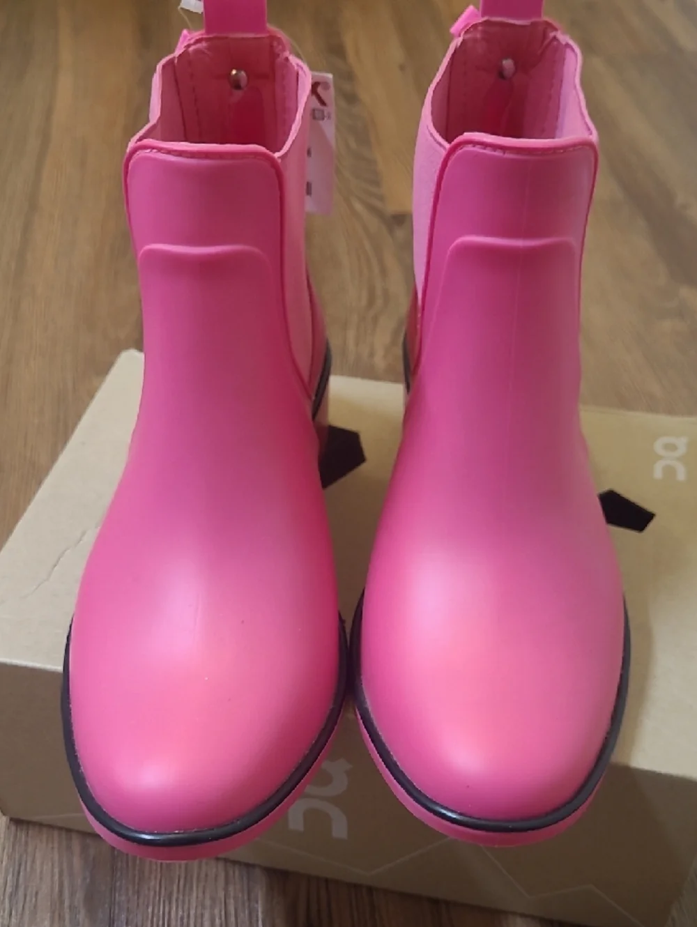kate spade Bright Pink Chelsea Rain‎ Booties
